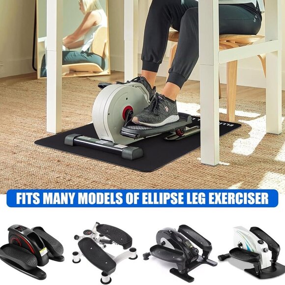 Non-Slip Workout Mat for Ellipse Leg Exerciser, Ellipse Machine Mat, Exercise Ma - Picture 6 of 7
